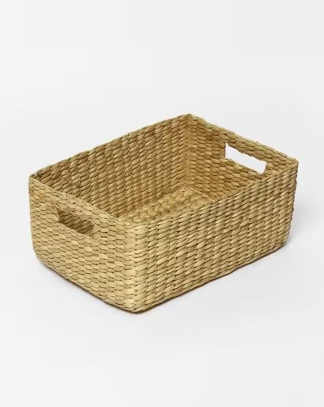 Natural Patira Woven Storage Tray Basket | Multipurpose Organizer Bin