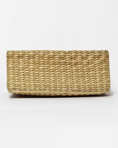 Natural Patira Woven Storage Tray Basket | Multipurpose Organizer Bin