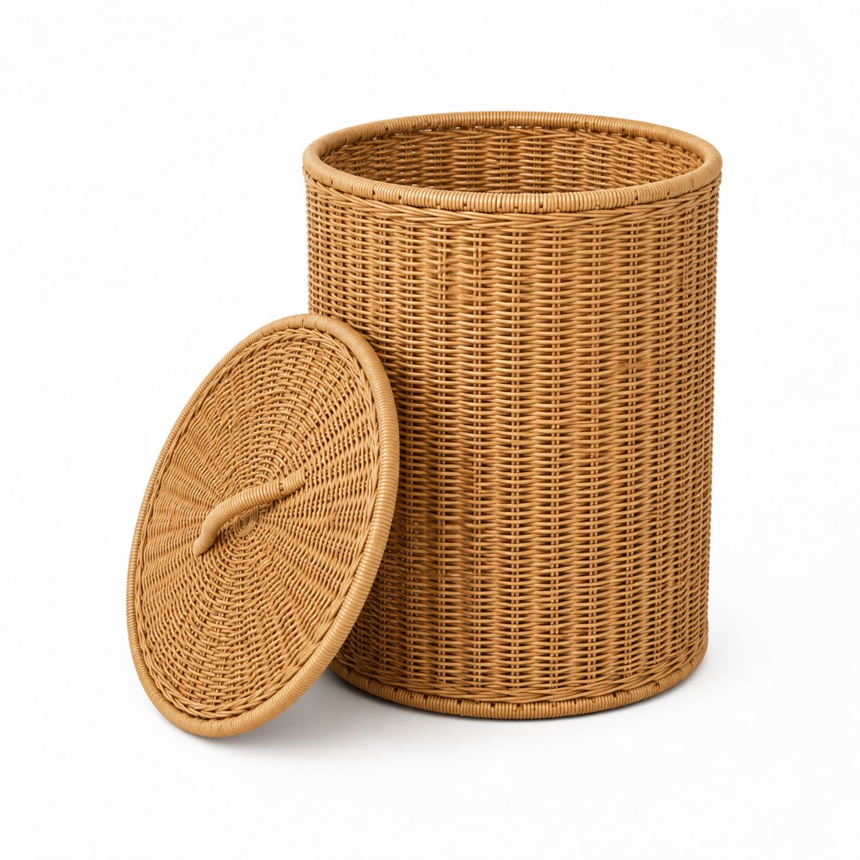 Natural Malaysian Cane Laundry Basket | Handwoven Storage Hamper