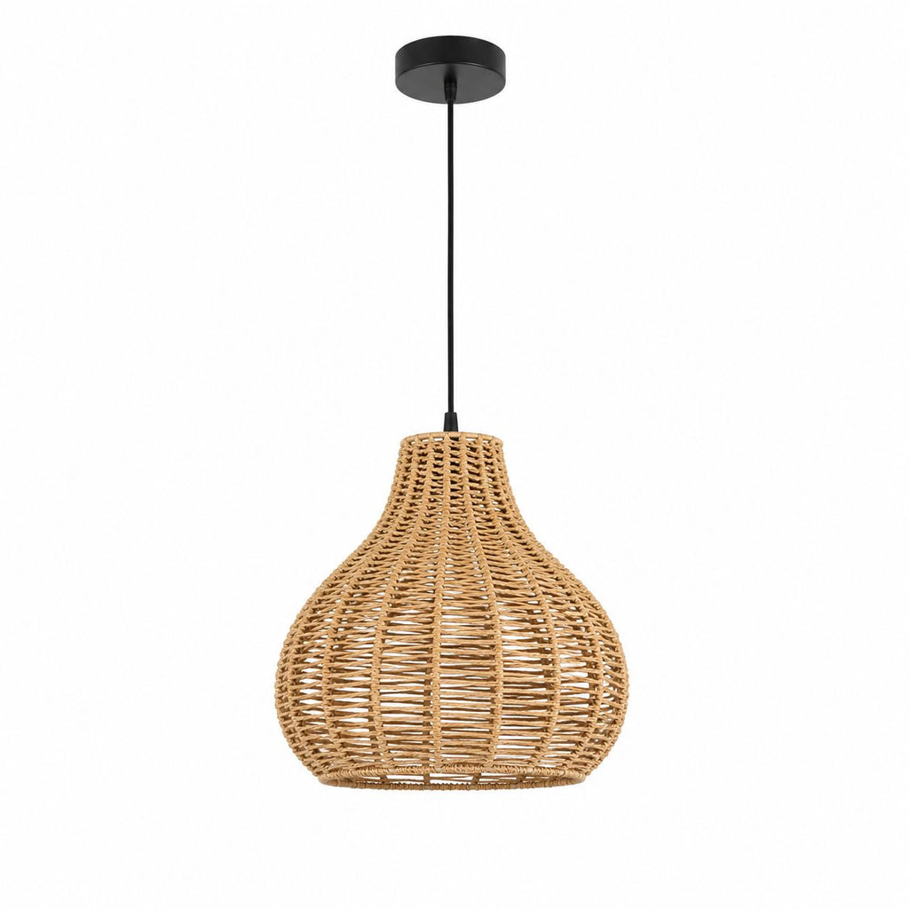 CraftCane Handmade Rope Hanging Lamp | Modern Woven Pendant Light