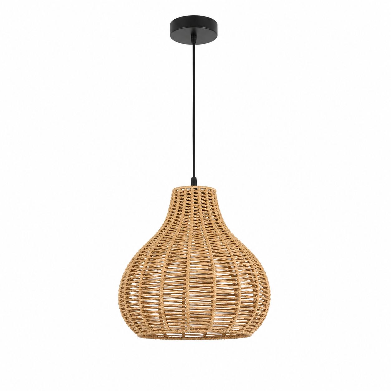 CraftCane Handmade Rope Hanging Lamp | Modern Woven Pendant Light